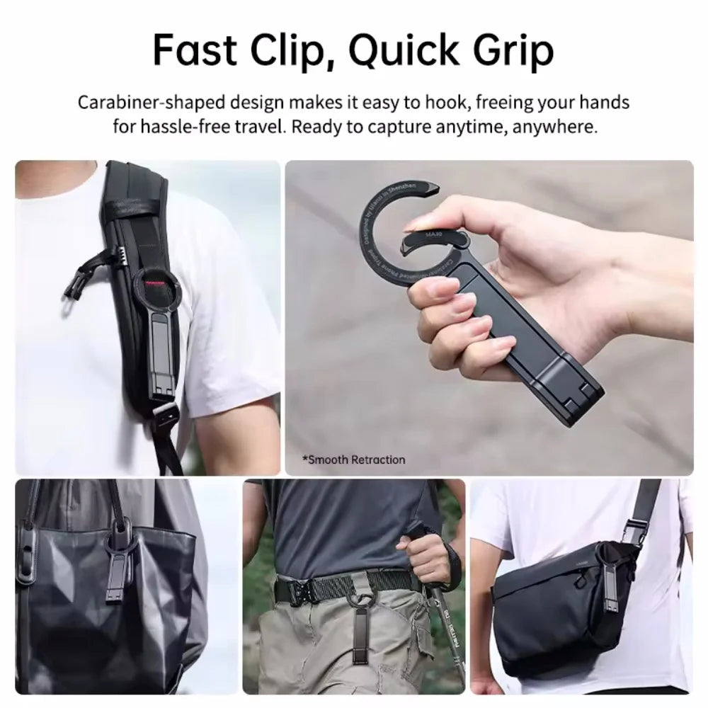 Carabiner Mounted Phone Magnet Tripod